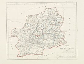FAURIE, Mgr. -  Carte du Kouy-Tchéou.