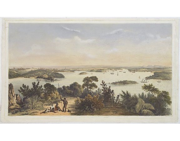 ANGAS, G.F. -  (The City And Harbour Of Sydney From Near Vaucluse.)