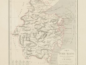 GUIERRY, Mgr. -  Carte du Tche-Kiang. [ Zhejiang province ]