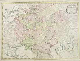MANNERT, C. -  Imperium Russicum, cum regionibus adiacentibus duabus Tabulis ex optima quae A. 1784 tribus foliis comparavit Mappa geographica, aliisque subsidiis delineatum a C. Mannert, Tabula Ima. . .