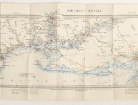 WYLD, J. -  Military map of the countries between Odessa & Perekop with the stations of the Russian forces.