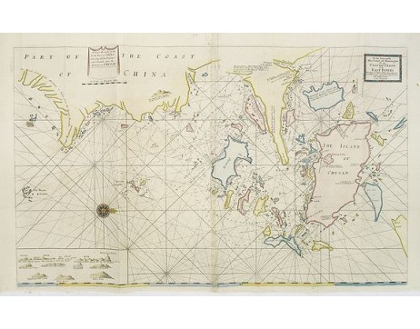 THORNTON, J. - A large draught of the North part of CHINA. Shewing all the passages and chanells into the harbour of CHUSAN. / To the honourable the court of mannagers for the UNITED TRADE to the EAST INDIES. THORNTON, J. - A large draught of the North part of CHINA. Shewing all the passages and chanells into the harbour of CHUSAN. / To the honourable the court of mannagers for the UNITED TRADE to the EAST INDIES.