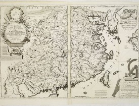 CORONELLI, V.M. -  Parte orientale della China.. / Parte occidentale della China (2 sheets)