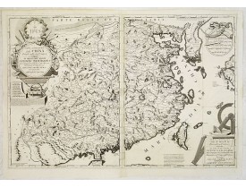 CORONELLI, V.M. -  Parte orientale della China.. / Parte occidentale della China (2 sheets) CORONELLI, V.M. -  Parte orientale della China.. / Parte occidentale della China (2 sheets)