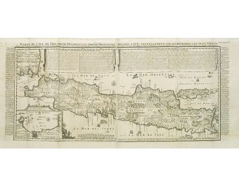 CHATELAIN, H. - Carte de l'Ile de Java. CHATELAIN, H. - Carte de l'Ile de Java.