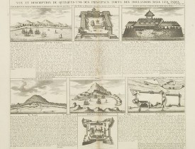 CHATELAIN, H. -  Vue et Description de Quelques-Uns des Principaux Forts des Hollandois dans les Indes .