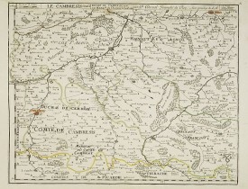 DU VAL, P. -  Le Cambresis comte duche de Cambray avec le Lardat du Château de Cambray . . .