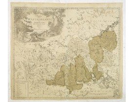 BIURMAN, G. -  Charta öfwer Wästmanland och Fierdhundra. Med Kongl. Maj.ts. nådigste privilegio utgifven af Kong:e Landtmäteri Contoiret. G. Biurman sculp.