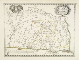 TAVERNIER, M. -  Carte de la Souveraineté de Dombes Et frontière de Bresse Augmentée et corrigée de nouveau.