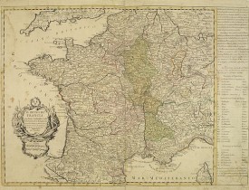 ANONYME -  El reyno de Francia y lus paises confinantes hasta la extension de la Antigua Galia. . .