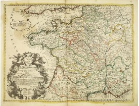 PETRINI, P. -  Il regno di Francia con li Paesi di conquista, diviso in gouvernidi Provincia  . . . PETRINI, P. -  Il regno di Francia con li Paesi di conquista, diviso in gouvernidi Provincia  . . .