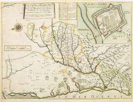 BOISSEAU, J. -  Carte du siège Presidial Dax et Seneschaucee des Lannes et des Sieges de Bayonne Sainct Sever et Tartas qui en dependent / Nouvellement deseignee Par le Sr de Classun.