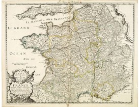 SANSON, N. / MARIETTE, P. / TAVERNIER, M. - Carte générale du Royaume de France avecq tous les pays circomvoisins . . .