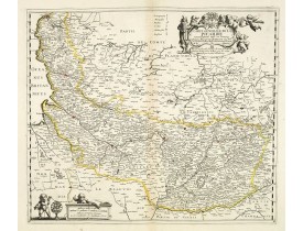 VAN LOCHOM, P. -  Carte générale de la Picardie nouvellement mise en lumiere. . . VAN LOCHOM, P. -  Carte générale de la Picardie nouvellement mise en lumiere. . .