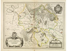 BLAEU, W. -  Les Souverainetez de SEDAN et de RAUCOURT et la Prevosté de DONCHERI. BLAEU, W. -  Les Souverainetez de SEDAN et de RAUCOURT et la Prevosté de DONCHERI.