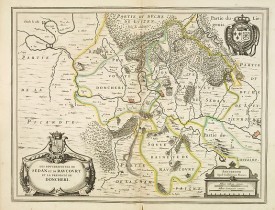 BLAEU, W. -  Les Souverainetez de SEDAN et de RAUCOURT et la Prevosté de DONCHERI.