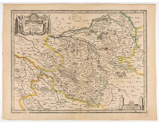 BLAEU, W. - Bituricum Ducatus. Duche de Berri. BLAEU, W. - Bituricum Ducatus. Duche de Berri.