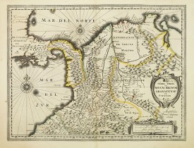 JANSSONIUS, J. -  Terra Firma et Novum regnum Granatense et Propayan.