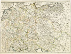 SANSON, N. / MARIETTE, P. -  Carte generale de L'Empire d'Allemagne et pays circonvoisins. . .