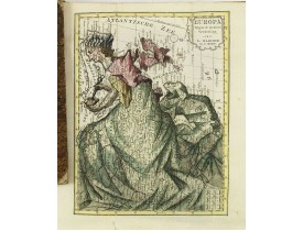 BOHN, F. -  Boertige reis door Europa. . . [with] Europa volgens de nieuwste verdeeling. . .