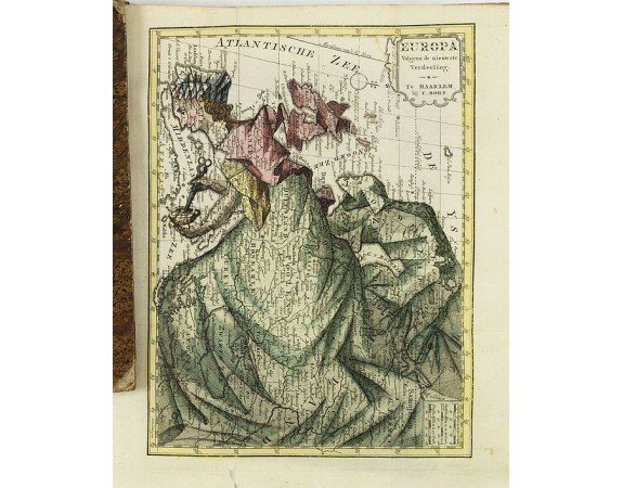 BOHN, F. -  Boertige reis door Europa. . . [with] Europa volgens de nieuwste verdeeling. . .