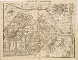 BELLEFOREST, F. de. -  Pourtraict du chasteau seigneurial, de Paulmy.