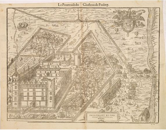 BELLEFOREST, F. de. - Pourtraict du chasteau seigneurial, de Paulmy. BELLEFOREST, F. de. - Pourtraict du chasteau seigneurial, de Paulmy.