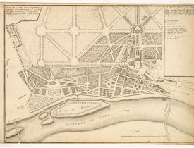 De FER, N. -  Plan de la belle et magnifique maison de Monsieur à St Cloud. . .