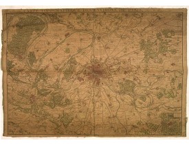 MAIRE, N. -  Carte topographique des environs de Paris.