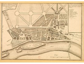 De FER, N. -  Plan de la belle et magnifique maison de Monsieur à St Cloud.