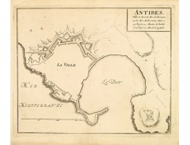 FER de, N. -  ANTIBES, Ville et Port de Mer de Provence, sur la Mer Mediterranée. FER de, N. -  ANTIBES, Ville et Port de Mer de Provence, sur la Mer Mediterranée.