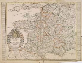 DUVAL, P. / BEREY, N. -  La carte Generale de France et de ses nouvelles Acquisitions. . .