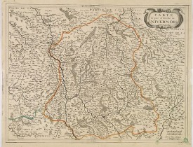 JOLLAIN, G. -  Carte du païs et Duché de Nivernois.