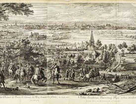 MEULEN, Adam Frans Van der. -  Veuë de la Ville de L'isle du costé du Prieuré de Fiues, Et l'Armée du Roy devant la place, en l'année 1667.