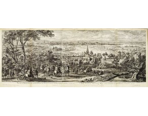 MEULEN, Adam Frans Van der. - Veuë de la Ville de L'isle du costé du Prieuré de Fiues, Et l'Armée du Roy devant la place, en l'année 1667. MEULEN, Adam Frans Van der. - Veuë de la Ville de L'isle du costé du Prieuré de Fiues, Et l'Armée du Roy devant la place, en l'année 1667.
