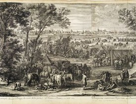 MEULEN, Adam Frans Van der. -  Veuë de l'Armée du Roy, campée devant Doüay, du costé de la porte Nostre-Dame, en l'année 1667.