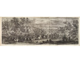 MEULEN, Adam Frans Van der. - Veue de la Ville, et du Port de Calais, di côte de la terre. MEULEN, Adam Frans Van der. - Veue de la Ville, et du Port de Calais, di côte de la terre.