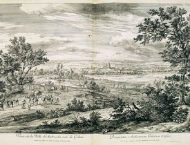 MEULEN, Adam Frans Van der. -  Veuë de la Ville d'Ardres du costé de Calais.