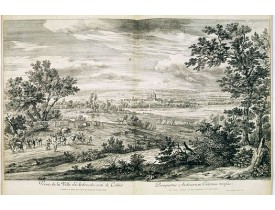 MEULEN, Adam Frans Van der. -  Veuë de la Ville d'Ardres du costé de Calais.