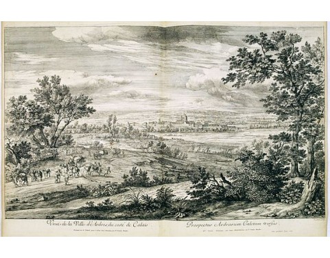 MEULEN, Adam Frans Van der. - Veuë de la Ville d'Ardres du costé de Calais. MEULEN, Adam Frans Van der. - Veuë de la Ville d'Ardres du costé de Calais.