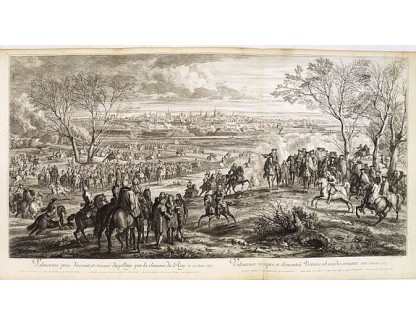 MEULEN, Adam Frans Van der. - Valenciennes prise d'assaut, et sauvée du pillage par la clemence du Roy, le 16 mars 1677. MEULEN, Adam Frans Van der. - Valenciennes prise d'assaut, et sauvée du pillage par la clemence du Roy, le 16 mars 1677.
