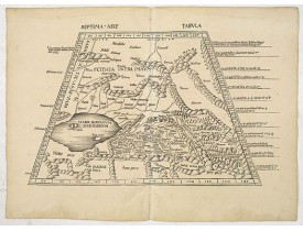 PTOLOMY, C. / WALDSEEMÜLLER, M. -  Septima Asie Tabula  (Central Asia.) PTOLOMY, C. / WALDSEEMÜLLER, M. -  Septima Asie Tabula  (Central Asia.)