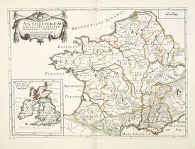 TAVERNIER, M. -  Antiquorum Galliae episcopatuum geographica descriptio. . . / Antiqui magnae Britaniae Episcopatus.