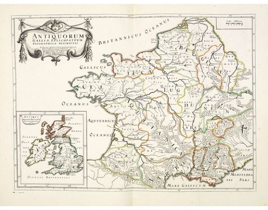 TAVERNIER, M. - Antiquorum Galliae episcopatuum geographica descriptio. . . / Antiqui magnae Britaniae Episcopatus. TAVERNIER, M. - Antiquorum Galliae episcopatuum geographica descriptio. . . / Antiqui magnae Britaniae Episcopatus.