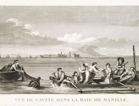 LA PEROUSE, J. F. G. -  Vue de cavite dans la Baie de Manille.