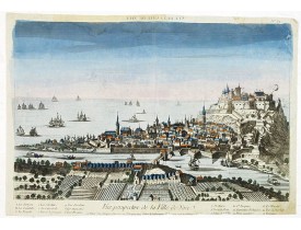 CHEREAU, J. -  Vue Perspective de la Ville de Nice. CHEREAU, J. -  Vue Perspective de la Ville de Nice.