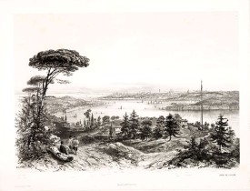 JACOMME et CIE. -  (Untitled view  from Scutari with a view of Constantinople)
