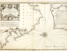 MICHELOT, H. / BREMOND, L. -  Nouvelle Carte de la Baye de Cadis et du Detroit de Gibraltar, dediee a Monseigneur, Le Chevalier d'Orleans, General des Galeres de France. Par ses tres humbles serviteurs