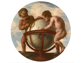 Joseph van den KERKHOVE. - "Allégorie de la Géographie". Joseph van den KERKHOVE. - "Allégorie de la Géographie".