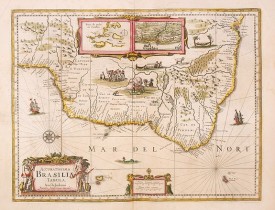 JANSSONIUS, J. -  Accuratissima Brasiliae Tabula.
